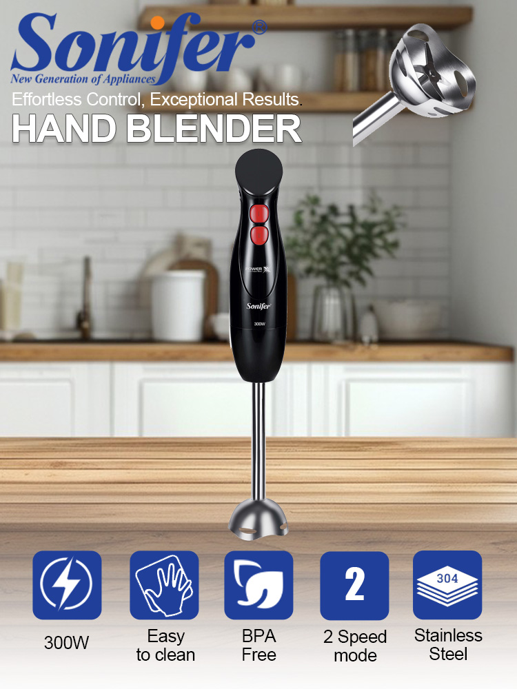 Meal Prep Smoothies - 핸드 블렌더 Sonifer SF-8179 300W 이머젼