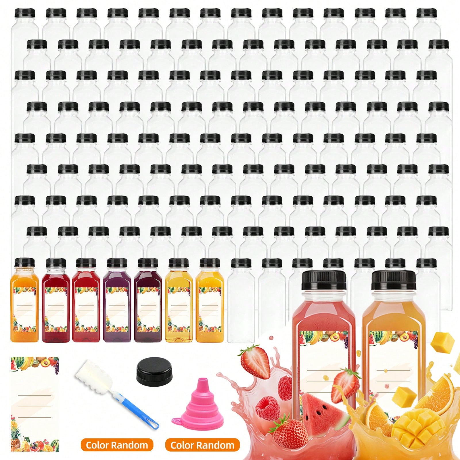 플라스틱 주스병 모던하고 세련된 투명 12온스 사각형  - Meal Prep Smoothies 리뷰 및 가격