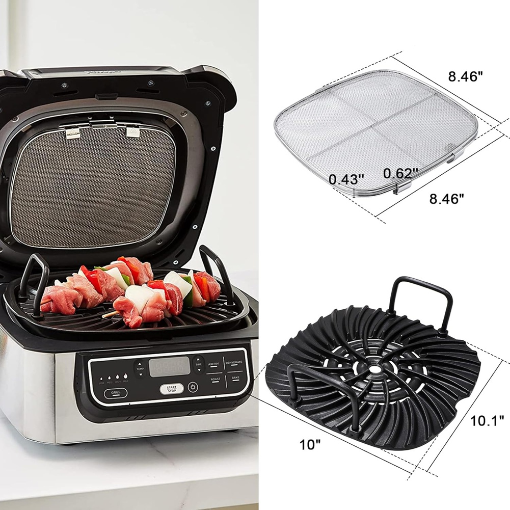 M02K-스테인레스 스틸 스플래터 쉴드 및 그릴 플레이 - Ninja Air Fryer Af300 리뷰 및 가격