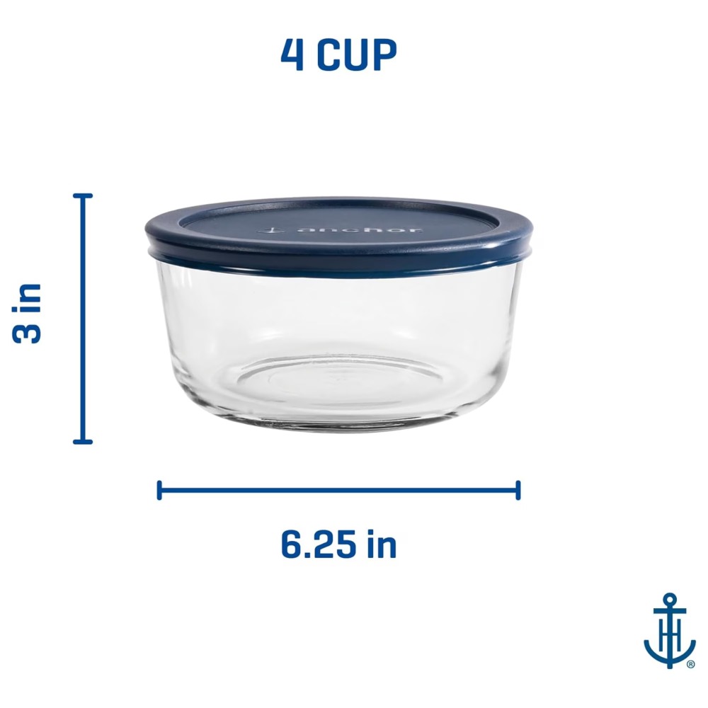 2팩 원형 유리 식품 보관 용기, 밀폐 뚜껑 포함, 4 - Meal Prep Glass 리뷰 및 가격